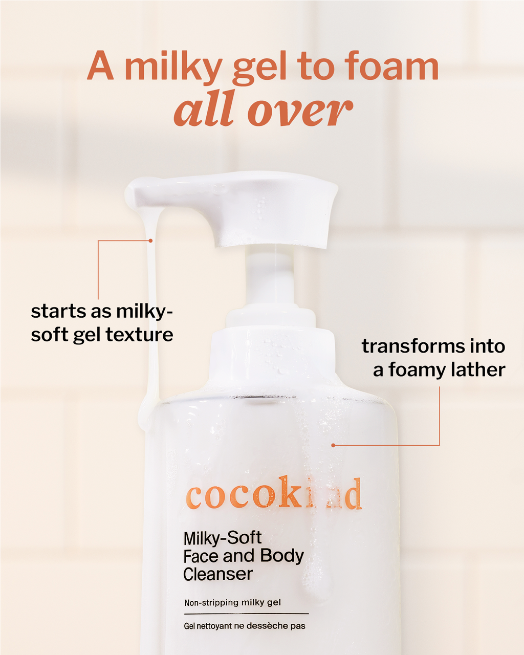 milky-soft face and body cleanser product image 3